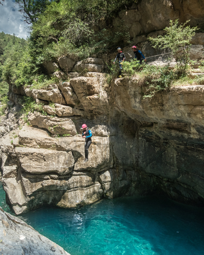 Canyoning Agua-Sensas sportif Pyrénées
